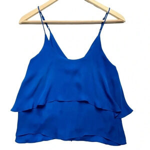 Emerson Thorpe Silk Cami Cropped Layered Blouse